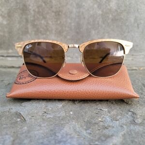Rayban Clubmaster Sunglasses RB 3106 Brown 51mm